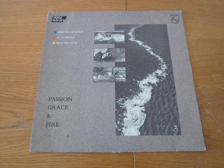 McLaughlin, Di Meola, De Lucia - Passion, Grace & Fire LP, Cd's en Dvd's, Vinyl | Jazz en Blues, Gebruikt, Jazz en Blues, 1980 tot heden