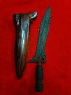 Antieke Kris Bethok Singa Pamor Keleng Sandang Walikat SVD00, Verzenden