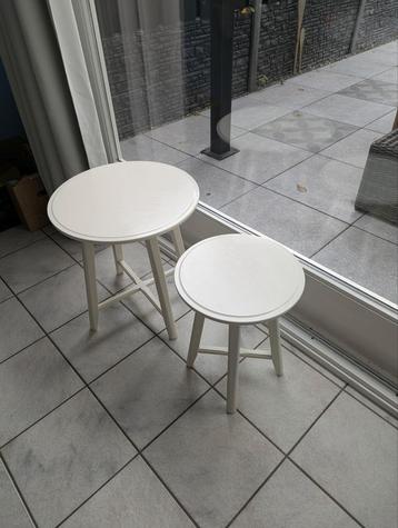 Houten Bijzettafels - Set van 2 beschikbaar voor biedingen