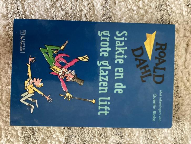 Sjakie en de Grote Glazen Lift - Roald Dahl, Boeken, Kinderboeken | Jeugd | onder 10 jaar, Gelezen, Fictie algemeen, Ophalen of Verzenden