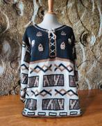 💖Prachtig 💯% Zuiver Alpaca wollen trui Intarsia XL, Ophalen of Verzenden, Zo goed als nieuw, Maat 42/44 (L), Blauw