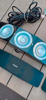 Philips satelliet speakers 2.0 op statief, Audio, Tv en Foto, Luidsprekers, Philips, Ophalen of Verzenden, Zo goed als nieuw, Minder dan 60 watt