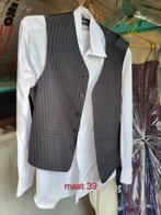 Wit overhemd met colbert maat 39 funest tailer canda, Ophalen of Verzenden, Zo goed als nieuw