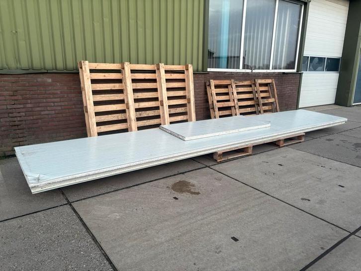 Sandwichpanelen (Wand) - 2 stuks + reststuk, Doe-het-zelf en Verbouw, Platen en Panelen, Gebruikt, Overige materialen, 50 tot 100 mm