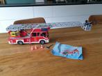 Playmobil brandweerauto 9463 met boekje, Kinderen en Baby's, Speelgoed | Playmobil, Ophalen, Gebruikt