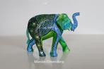 Uniek Beeldje Olifant Handbeschilderd Kunstwerk, Ophalen of Verzenden