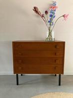 Midcentury vintage ladekast Anton Slotboom, Ophalen, Midcentury, vintage, retro, jaren 60, teak, Gebruikt, 50 tot 100 cm