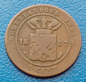 Nederlands-Indië 1 cent - 1857   beschikbaar voor biedingen