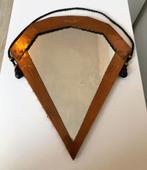 Amsterdamse School spiegel koper glas jaren 20 art deco, Huis en Inrichting, Woonaccessoires | Spiegels, Minder dan 50 cm, Gebruikt
