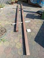 Hardhouten Paal & Lat - Poort Overblijfsel, Doe-het-zelf en Verbouw, Hout en Planken, Ophalen, Gebruikt, Balk, Overige houtsoorten