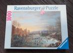 Ravensburger legpuzzel 1000stukjes, Hollands winterlandschap, Ophalen of Verzenden, 500 t/m 1500 stukjes, Zo goed als nieuw, Legpuzzel