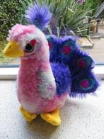 Vrolijk gekleurde knuffel pauw merk PAWS/Dinotoys, Kinderen en Baby's, Speelgoed | Knuffels en Pluche, Ophalen of Verzenden, Zo goed als nieuw