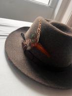 Stetson Hoed - Donkergroen met veren, Ophalen of Verzenden, Zo goed als nieuw, Hoed
