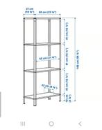 Metalen planken Ikea, Huis en Inrichting, Kasten | Stellingkasten, Ophalen, Zo goed als nieuw
