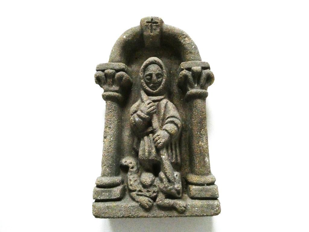 Oud wandbeeld / kapel van St. Joris en de draak van steen, Ophalen of Verzenden