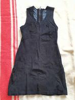 Zwarte Zachte Suède Leren Jurk - Goosecraft * Mt. 36 * Nieuw, Goosecraft, Zwart, Nieuw, Ophalen of Verzenden