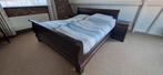 Tweepersoons bed met dubbele electrische lattenbodems., Huis en Inrichting, Ophalen, Gebruikt, Tweepersoons, 180 cm