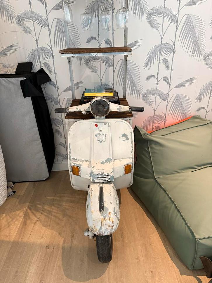 Retro Scooter Wijnrek - Uniek Design!, Huis en Inrichting, Woonaccessoires | Overige, Gebruikt, Ophalen