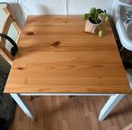 IKEA Lerhamn tafel, 75x75cm, Huis en Inrichting, Tafels | Eettafels, 50 tot 100 cm, Grenenhout, Gebruikt, Ophalen