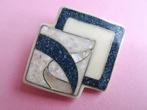 jwg Vintage 80s Memphis art deco design broche groen crème, Sieraden, Tassen en Uiterlijk, Verzenden, Overige materialen, Broche
