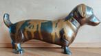 Bronzen Merle teckel, Ophalen of Verzenden