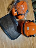 Veiligheidshelm met vizier - Nieuwstaat, Doe-het-zelf en Verbouw, Veiligheidshelmen, Ophalen, Met vizier, Zo goed als nieuw