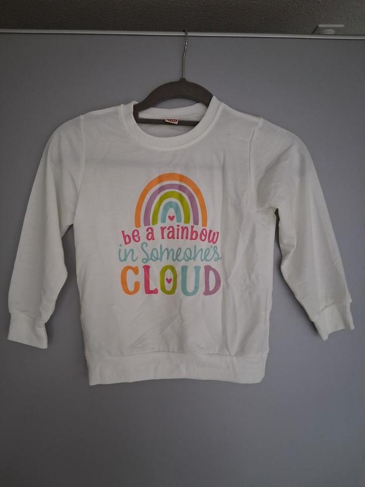 Leuke sweater met regenboog print - maat 116, Kinderen en Baby's, Kinderkleding | Maat 116, Nieuw, Meisje, Ophalen of Verzenden
