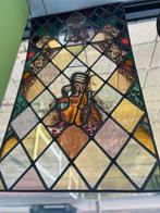 Antiek glas-in-lood paneel Handel & Welvaart jaren '30, Ophalen of Verzenden