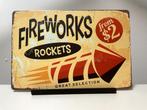 FIREWORKS metalen reclamebord (Old Look), Verzamelen, Merken en Reclamevoorwerpen, Reclamebord, Nieuw, Ophalen of Verzenden, Pand50