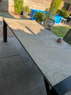 Tuintafel, Tuin en Terras, Tuintafels, Ophalen, Gebruikt, Rechthoekig, Metaal