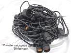 Complete prikkabel 15M met 28 LED lampen en contrastekker., Kunststof, Import en groothandel Lili, Minder dan 50 watt, Info@giftshoplili.nl