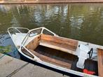 Stoere stalen grachten sloep met Honda 6pk 4T 2cylinder, Watersport en Boten, Ophalen, Gebruikt, Boot, Boot