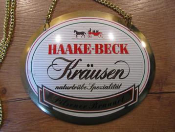 Haake Beck Kräusen biertap schild beschikbaar voor biedingen