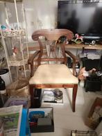 2 mooie oude stoelen opnieuw gestoffeerd, Huis en Inrichting, Stoelen, Twee, Bruin, Zo goed als nieuw, Hout