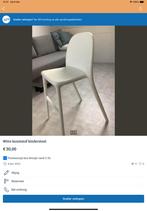 Witte Ikea kunststof kinderstoel, Ophalen, Zo goed als nieuw, Overige typen