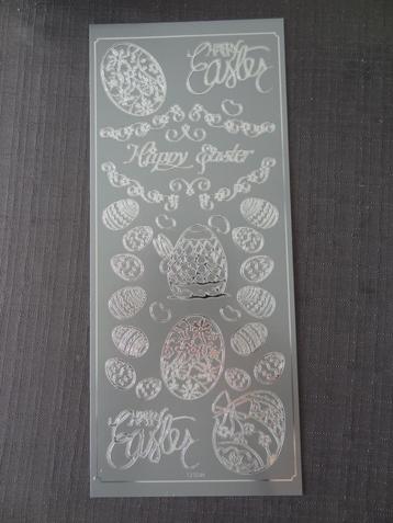 NIEUW! Hobby Stickervel Pasen Zilverkleurig >Snelle Verzendi beschikbaar voor biedingen