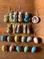 22 Vintage paashangers houten pasen hout hanger, Ophalen of Verzenden, Zo goed als nieuw