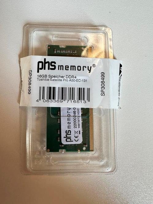 PHS Memory 16GB DDR4 werkgeheugen (SO-DIMM), Computers en Software, RAM geheugen, Nieuw, Laptop, 16 GB, DDR4, Ophalen of Verzenden