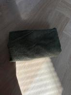 Badstof legergroen, Hobby en Vrije tijd, Stoffen en Lappen, 120 cm of meer, Ophalen of Verzenden, Zo goed als nieuw, Katoen
