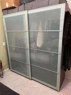 Twee mooie glazen schuifdeuren, Huis en Inrichting, Kasten | Vitrinekasten, Ophalen, Gebruikt, 100 tot 150 cm, Glas