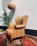 unieke vintage rotan fauteuil, Huis en Inrichting, Fauteuils, Wijk 6, Second chance, Ophalen of Verzenden, Zo goed als nieuw