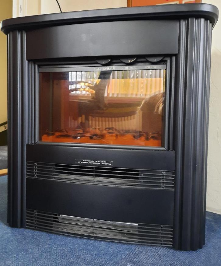 Elektrische sfeerhaard met flame en warmtefunctie, Huis en Inrichting, Haarden, Gebruikt, Elektrische haard, Ophalen