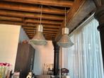 Industriële Hanglampen - Set van 2, Ophalen, Gebruikt, Glas, Minder dan 50 cm