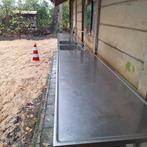 Rvs werktafel 5,5 Meter lang., Tuin en Terras, Ophalen of Verzenden, Gas