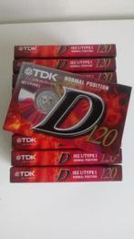 10 stuks TDK D120 cassettebandjes. Nieuw., Cd's en Dvd's, Cassettebandjes, 2 t/m 25 bandjes, Overige genres, Ophalen of Verzenden