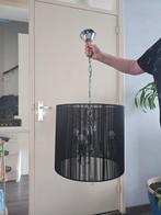 2 hanglampen incl. led lampen met kristallen, Ophalen, Zo goed als nieuw
