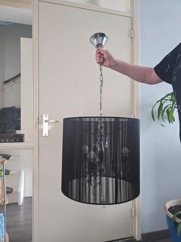 2 hanglampen incl. led lampen met kristallen beschikbaar voor biedingen