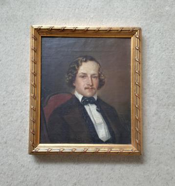 == c a 1850 == wie kent de signatuur == fraai portret == beschikbaar voor biedingen