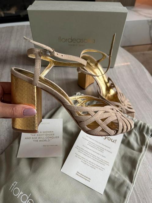 Flordeasoka bruidsschoenen - Maat 40 - Nieuw, Kleding | Dames, Schoenen, Nieuw, Schoenen met hoge hakken, Beige, Ophalen of Verzenden