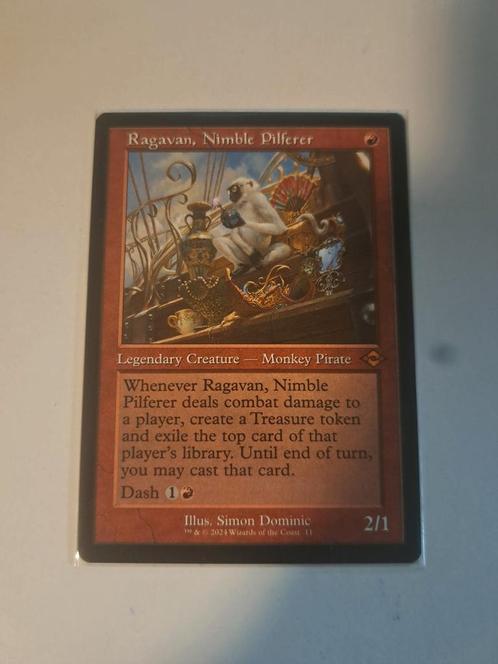 Ragavan, Nimble Pilferer, Hobby en Vrije tijd, Verzamelkaartspellen | Magic the Gathering, Zo goed als nieuw, Losse kaart, Ophalen of Verzenden
